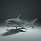 Productfoto dierenfiguur Animal Den Miniatures 0: zeedierfiguur: witte haai (22_09_02)