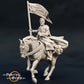 Productfoto middeleeuwse historische figuur 75mm schaal The Printing Goes Ever On (TPGEO) 0: Middeleeuwse ridderfiguren ranger ruiter standaard - 75mm modellen - Woudlopers van het Noorden