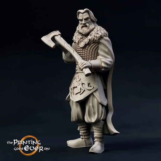 Produktfoto mittelalterliche historische Figur 75mm Scale The Printing Goes Ever On (TPGEO)  0: Mittelalterliche Figuren Ritter Wächter A - 75mm Modelle - Königliche Familie