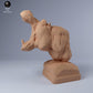 Productfoto dierenfiguur Animal Den Miniatures 0: wilddierenfiguur: nijlpaardbuste (24_03_13)
