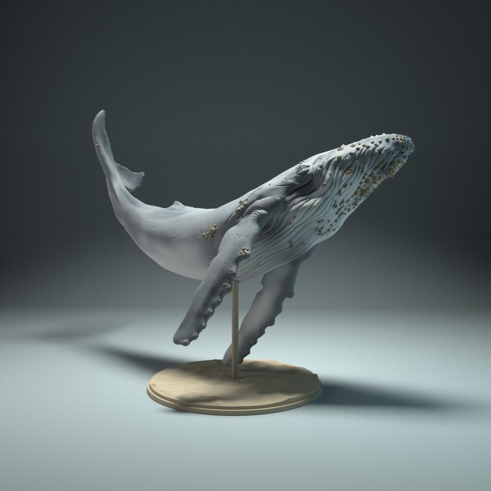 Productfoto dierenfiguur Animal Den Miniatures 3: zeedierfiguur: bultrugwalvis (22_09_03)