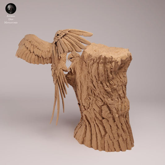 Productfoto dierenfiguur Animal Den Miniatures 0: Jungle-dierenfiguur: hyacintara's in nest (26_08_06)