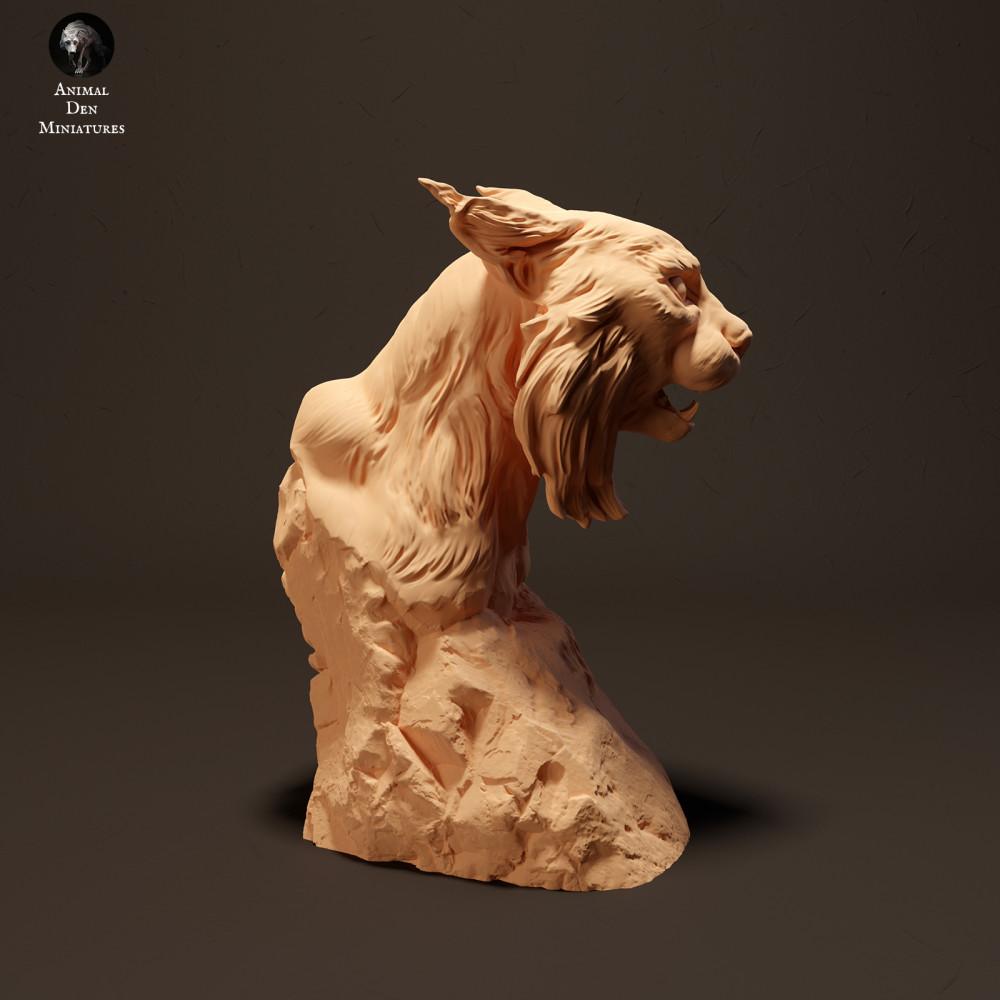 Productfoto dierenfiguur Animal Den Miniatures 0: Wild dier dierenfiguur: Iberische lynx - buste (23_10_13)