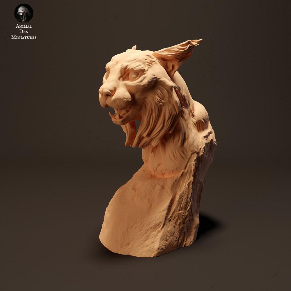 Productfoto dierenfiguur Animal Den Miniatures 1: Wilddierfiguur: Iberische lynx - buste (23_10_13)
