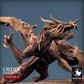 Productfoto Tabletop 28mm Lord of the Print (LotP) 0: Tabletop Miniatuur: Demonische Drachenbrut - Immortalis Dragon, Hellsbeest met Sichelsstaart in Aanvalshouding (24_02_D1)