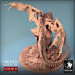 Productfoto Tabletop 28mm Lord of the Print (LotP) 0: Tabletop Miniatuur: Ondode Draak op Ruïnes-Basis, Knochenwyrm Bone Dragon, Baas-Monster - Immortalis Dragon Guard (24_02_D2)