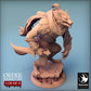 Productfoto Tabletop 28mm Lord of the Print (LotP) 0: Tabletop Miniatuur: Weerwolf-Barbaar met Krummsäbel / Weerwolf Barbaar, Gnoll-Leider, Beestenstrijder (24_02_C9)