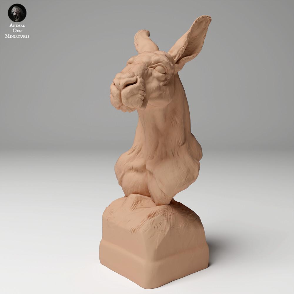 Productfoto dierenfiguur Animal Den Miniatures 0: Wilde dierenfiguur: Rood reuzenkangoeroe - buste (24_05_02)