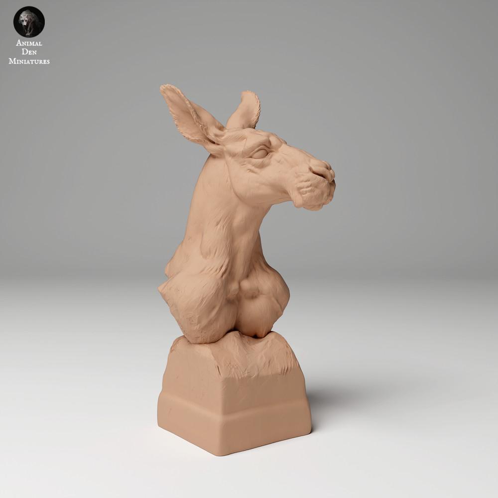 Productfoto dierenfiguur Animal Den Miniatures 1: wild dierfiguur: rood reuzenkangoeroe - buste (24_05_02)