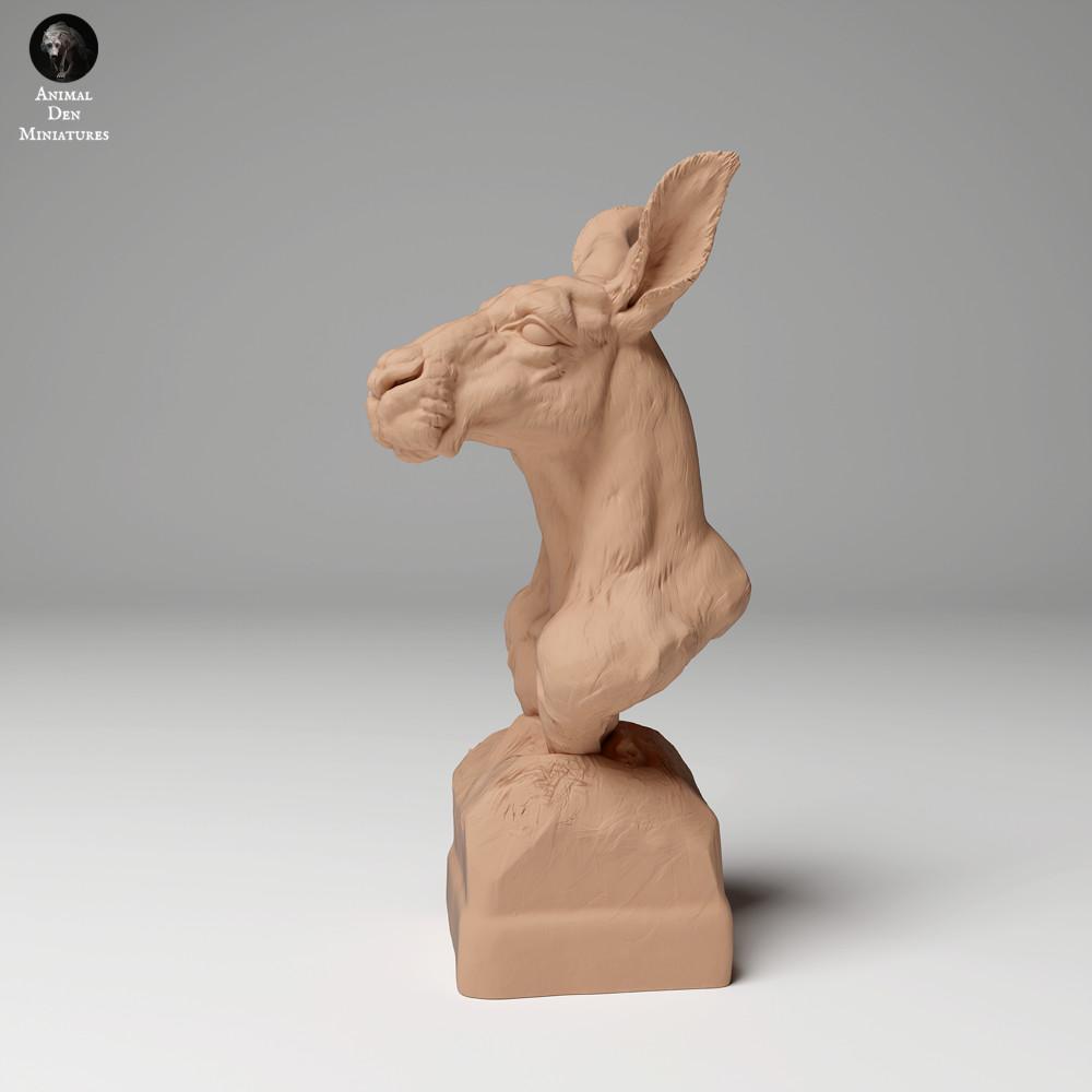 Productfoto dierenfiguur Animal Den Miniatures 2: Wilddierenfiguur: rood reuzenkangoeroe - buste (24_05_02)