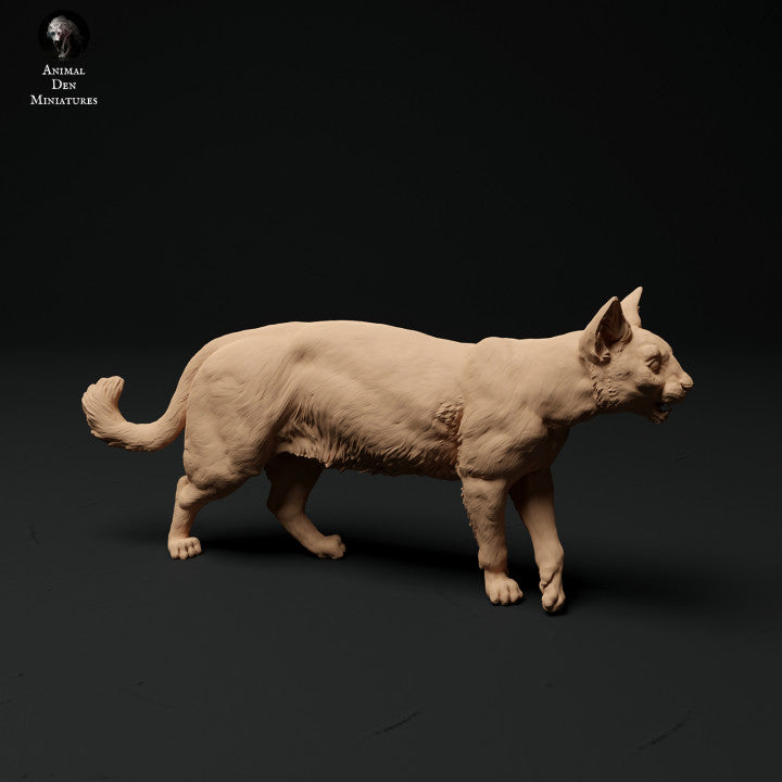 Huisdierfiguur: rennende kat (a002)