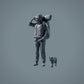 Huisdierfiguur: rennende kat (a002)