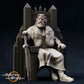 Productfoto Tabletop 28mm The Printing Goes Ever On (TPGEO) 0: Koninklijke Familie van de Mark: Middeleeuwse Adel - Koning met Troon, Prinses, Standaarddrager en Wachter