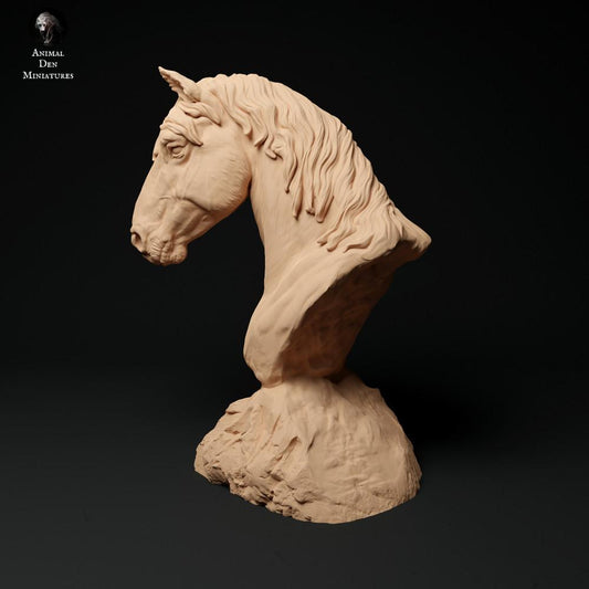 Productfoto dierenfiguur Animal Den Miniatures 0: paarden dierenfiguur: Konik-paard - buste (23_11_12)