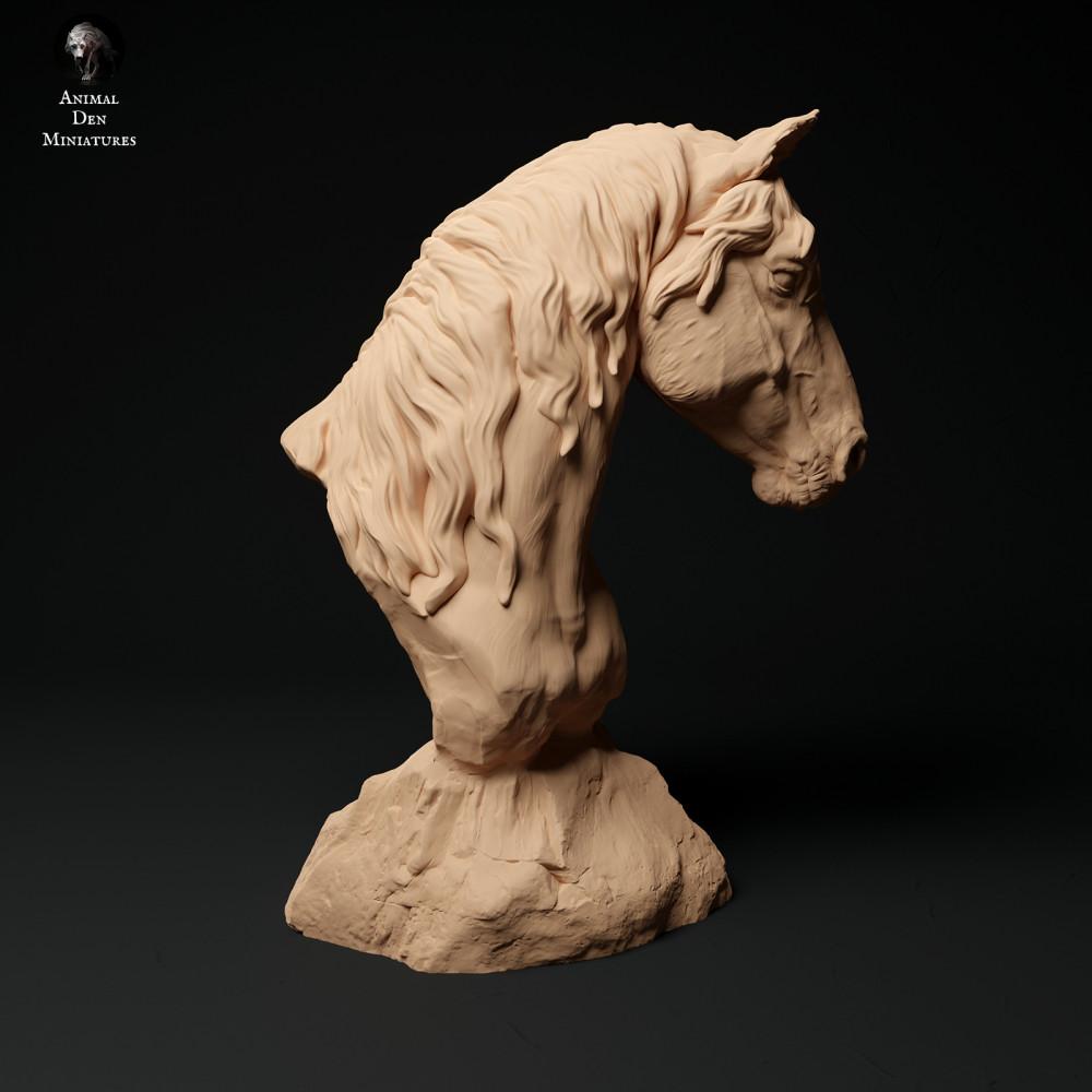 Productfoto dierenfiguur Animal Den Miniatures 1: paarden dierenfiguur: Konik-paard - buste (23_11_12)