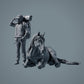 Boerderij Dier Figuur: liggend Paard, Merrie - Suffolk Punch (a013)