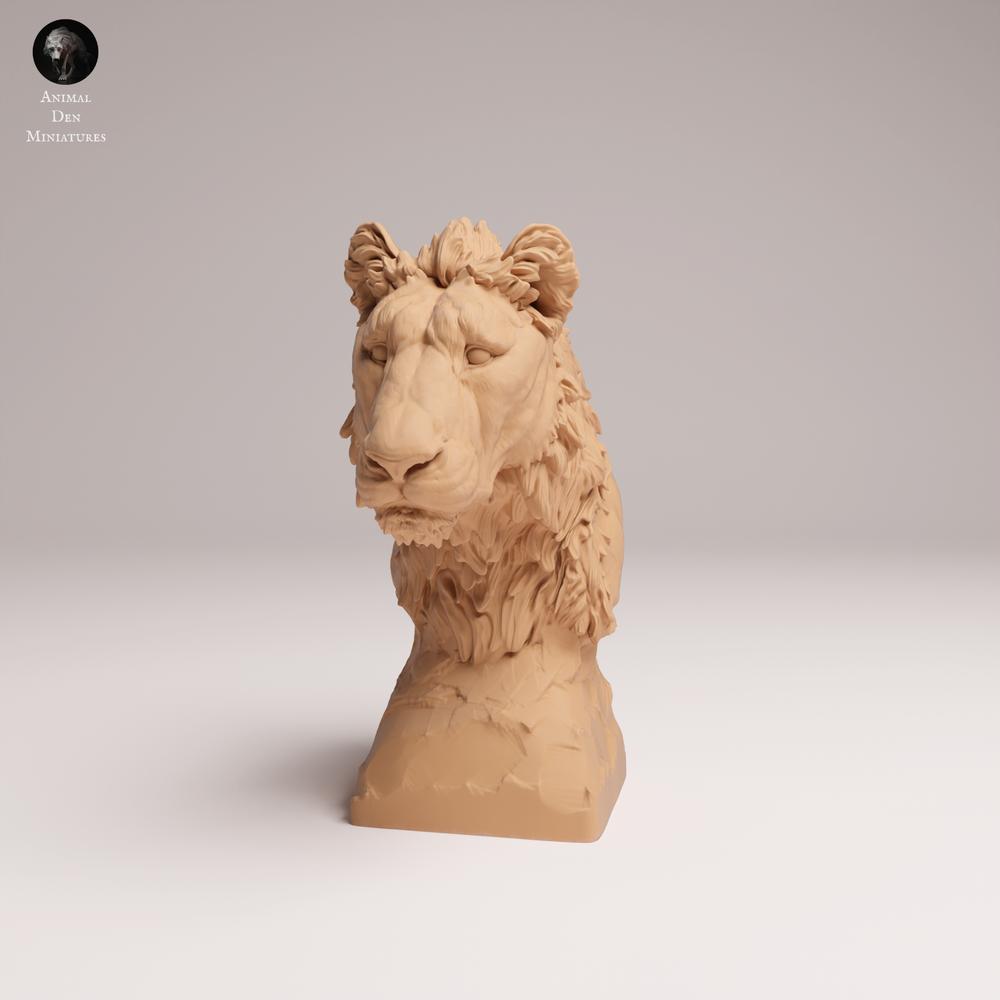 Productfoto dierenfiguur Animal Den Miniatures 1: Wilde dierenfiguur: Halfvolwassen leeuw - buste (25_08_14)