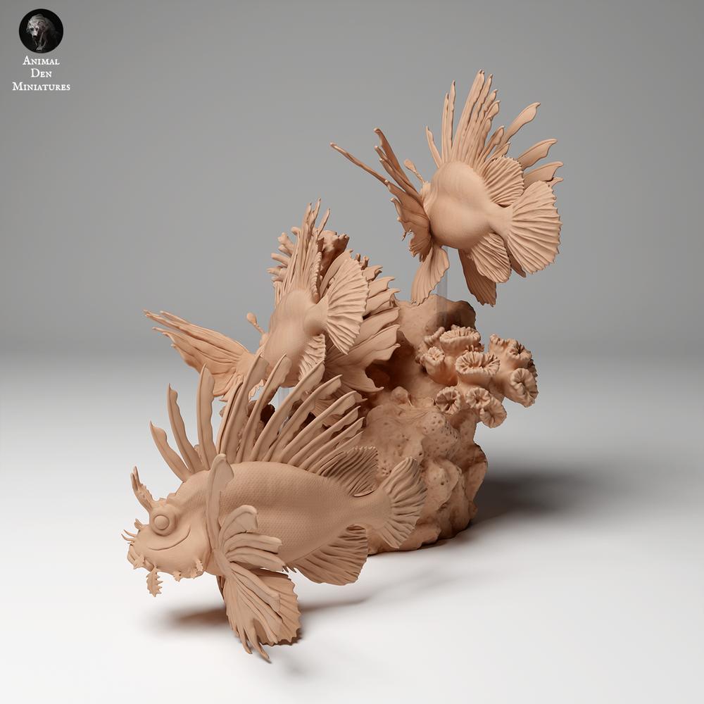 Productfoto dierenfiguur Animal Den Miniatures 0: zeedierfiguur: koraalduivel (24_06_08)