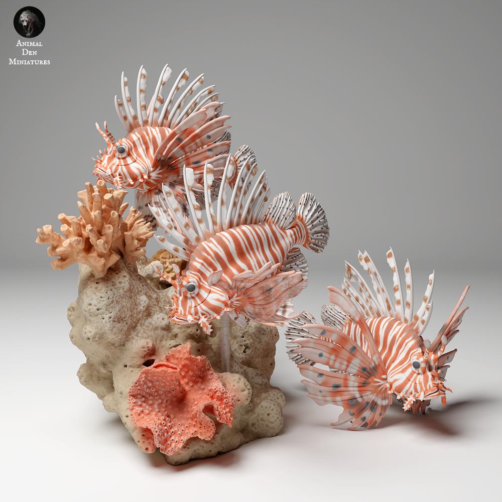 Productfoto dierenfiguur Animal Den Miniatures 2: Zeedierfiguur: koraalduivel (24_06_08)