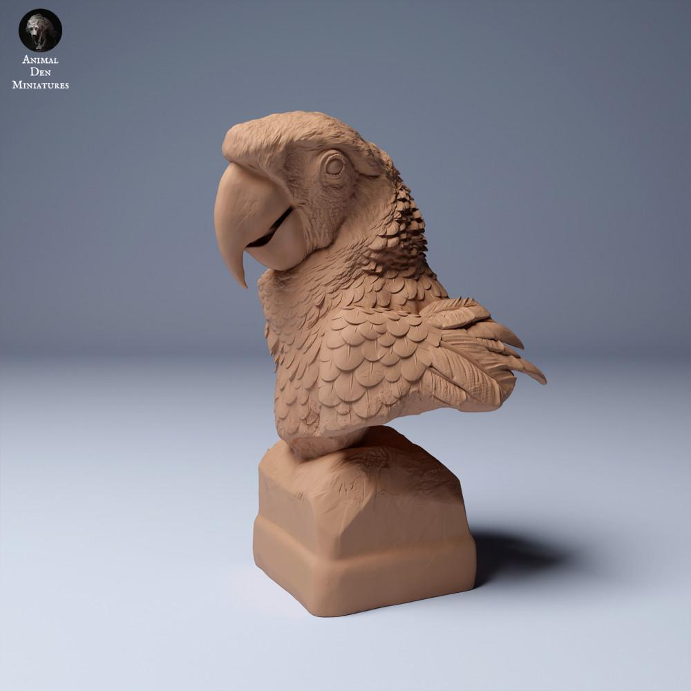Produktfoto Tierfigur Animal Den Miniatures 0: Dschungel Tierfigur: Scharlachara - Büste (24_04_08)