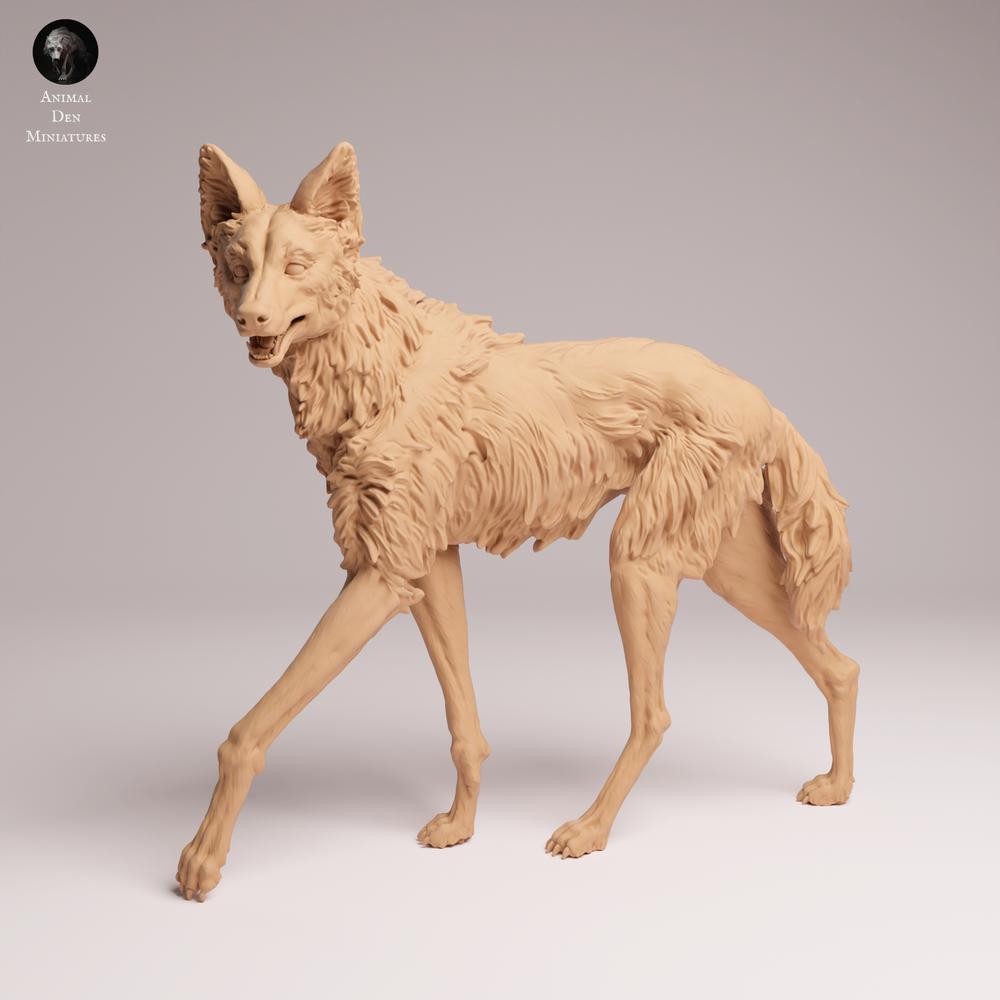 Productfoto Tabletop 28mm Lord of the Print (LotP) 2: Wilddier figuur: Mähnenwolf - staand (25_12_03)