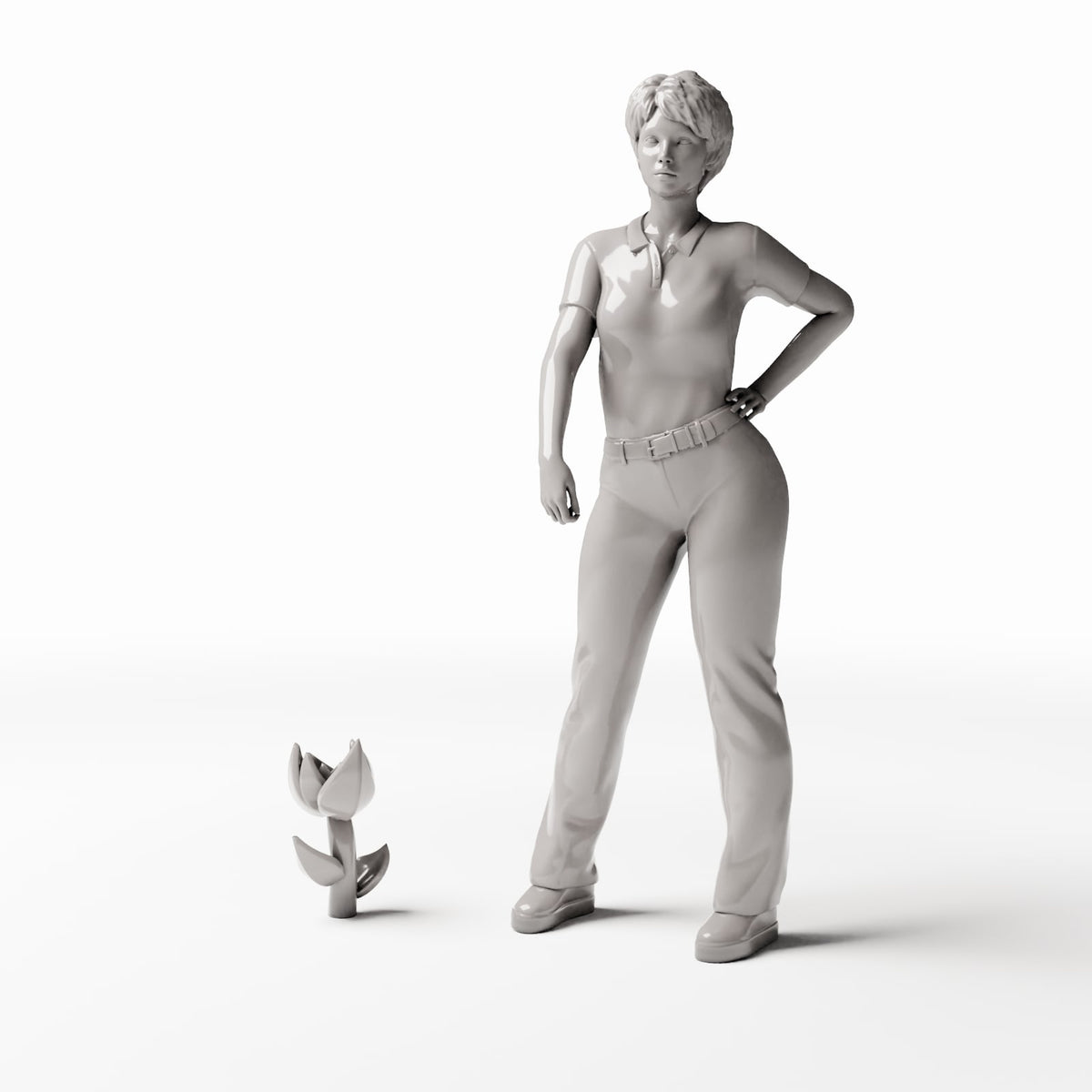 MyPortal Studios set 12, model 551: naast een menselijke figuur op schaal 1:35
