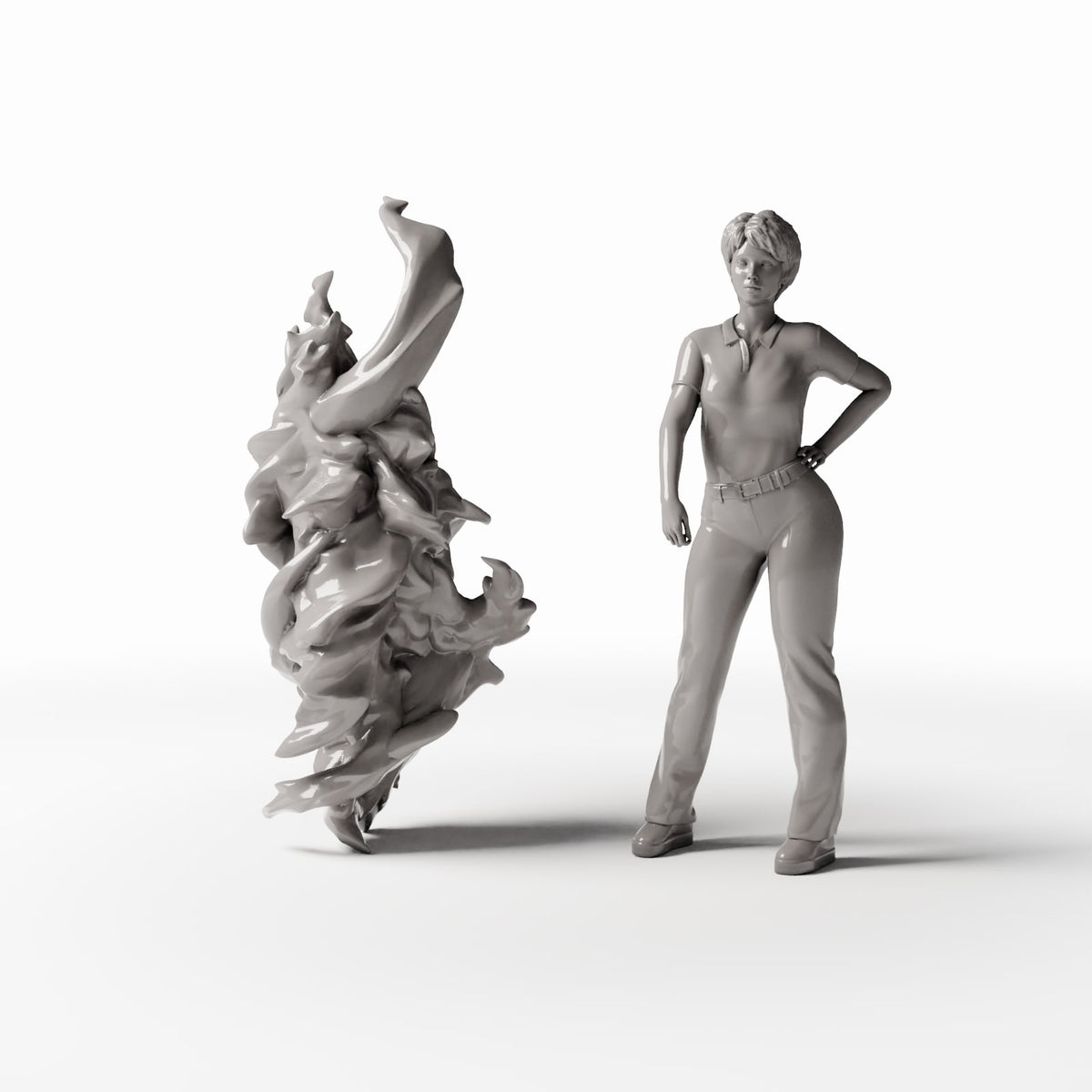 MyPortal Studios set 19, model 432: naast een menselijke figuur op schaal 1:35