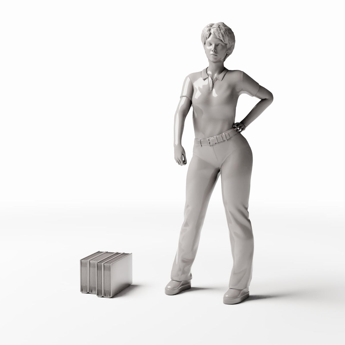 MyPortal Studios set 41, model 80: naast een menselijke figuur op schaal 1:35