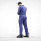 Productfoto 0: Huismeester of schoonmaker: man met bezem in overall