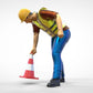 Productfoto 0: Wegwachter of Arbeider: Beveiliging met pylonen