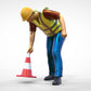 Productfoto 0: Wegwachter of Arbeider: Beveiliging met pylonen