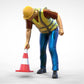 Productfoto 0: Wegwachter of Arbeider: Beveiliging met pylonen