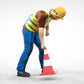 Productfoto 0: Wegwachter of Arbeider: Beveiliging met pylonen