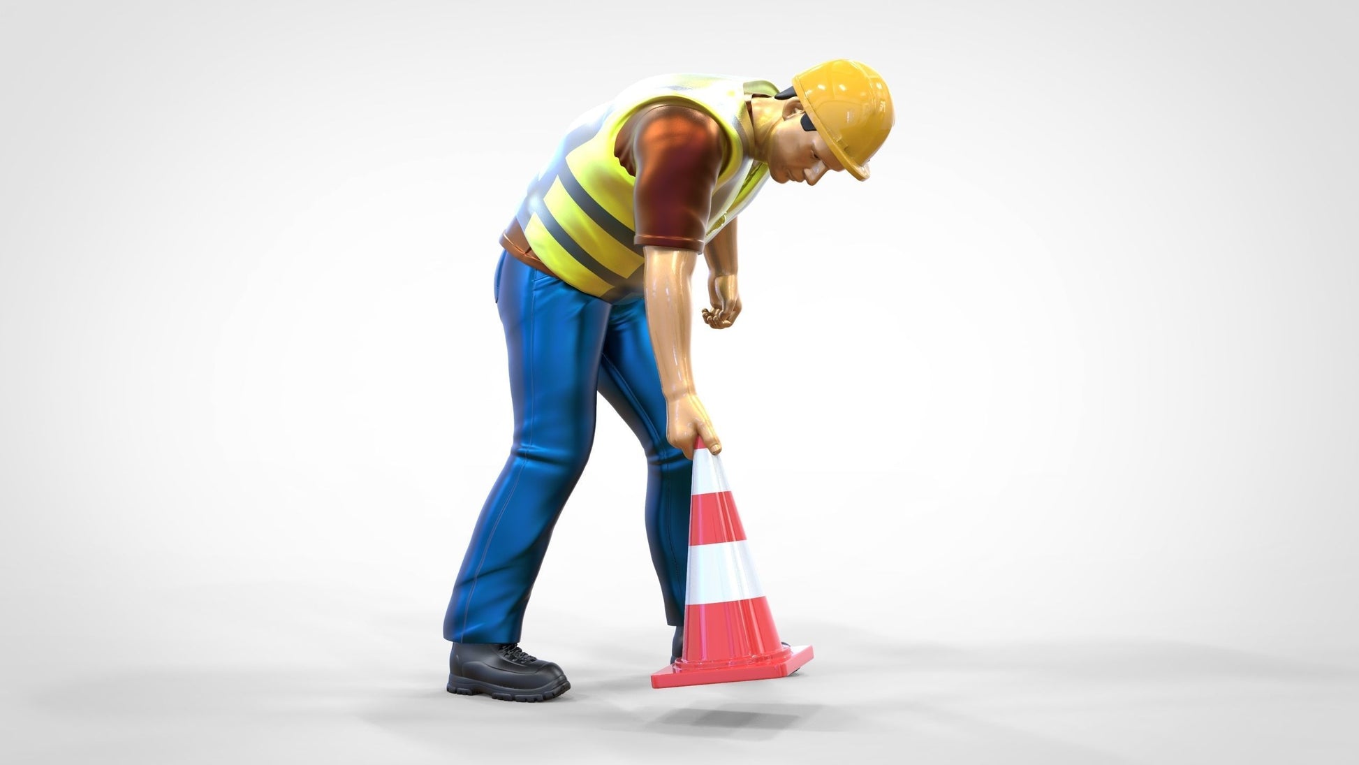 Productfoto 0: Wegwachter of Arbeider: Beveiliging met pylonen