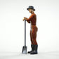 Diorama Modellbau Produktfoto 0: Lokheizer mit Kohleschaufel – Figur in Arbeitsanzug und Hut (Ref. Nr. 450)