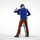 Productfoto Diorama en Modelbouw Miniatuurfiguur: Reportersteam - Cameraman met Camera en Statief