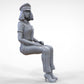Productfoto 0: Piloot in uniform zittend: Vliegtuigpersoneel - bedient hendel