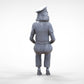 Productfoto 0: Piloot in uniform zittend: Vliegtuigpersoneel - bedient hendel