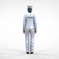 Produktfoto  0: Matrosin weiblich: Seemfrau in Uniform steht in Position