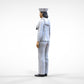Produktfoto  0: Matrosin weiblich: Seemfrau in Uniform steht in Position