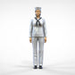 Produktfoto  0: Matrosin weiblich: Seemfrau in Uniform steht in Position