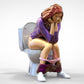 Produktfoto  0: Frau auf Toilette: An einem stillen Örtchen in Gedanken versunken