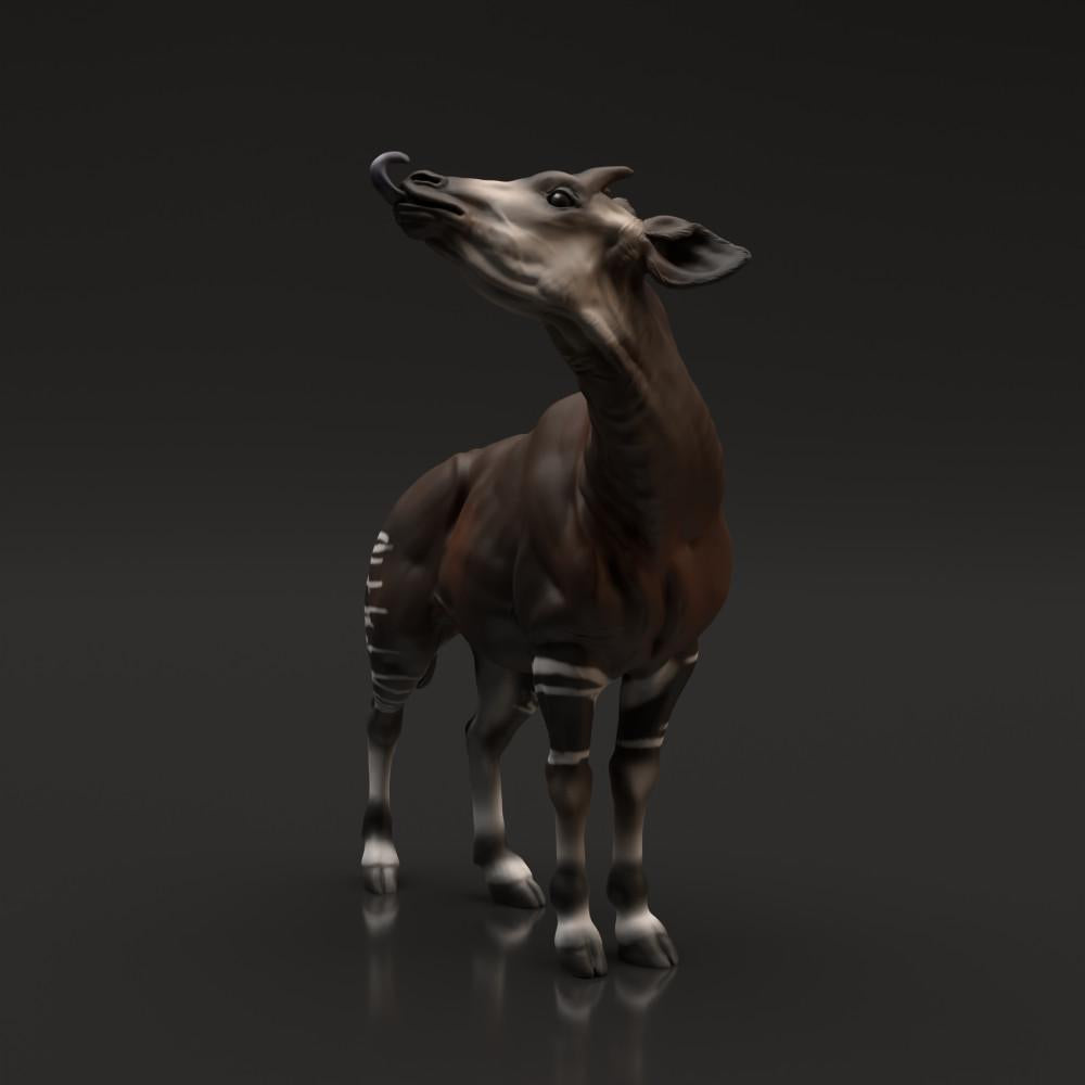 Productfoto dierenfiguur Animal Den Miniatures 1: wilddierenfiguur: okapi (22_06_01)