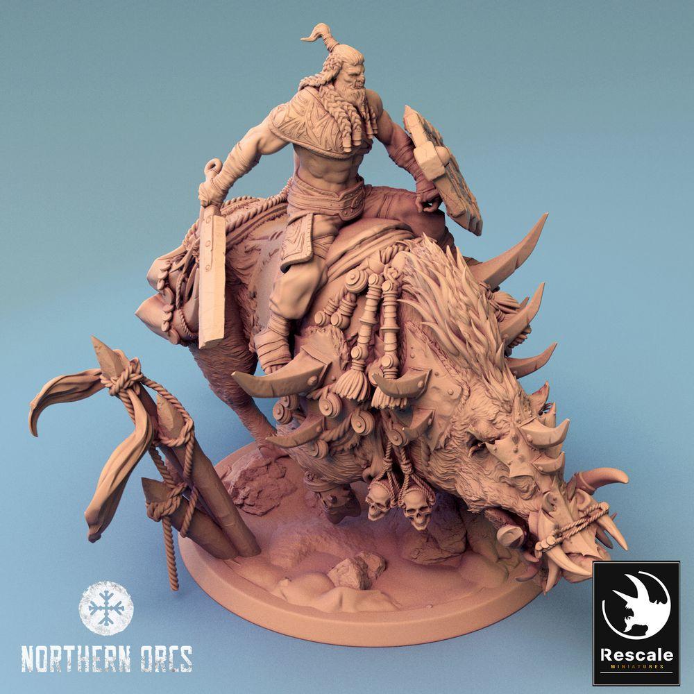 Productfoto Tabletop 28mm Lord of the Print (LotP) 0: Q zwijn run (24_04_Q)