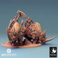 Productfoto Tabletop 28mm Lord of the Print (LotP) 0: Tabletop Miniatuur: Ork Oorlogsheer op Neushoorn-Oorlogsbestie, Beestrijder-Duo, Monsterkavallerie (24_04_D3)