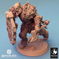 Productfoto Tabletop 28mm Lord of the Print (LotP) 0: Tabletop Miniatuur: Ork Schildkrieger met Bijl, Frontvechter in Aanval, Schildbreker, Orc Soldaat Bijl Run (24_04_H2)