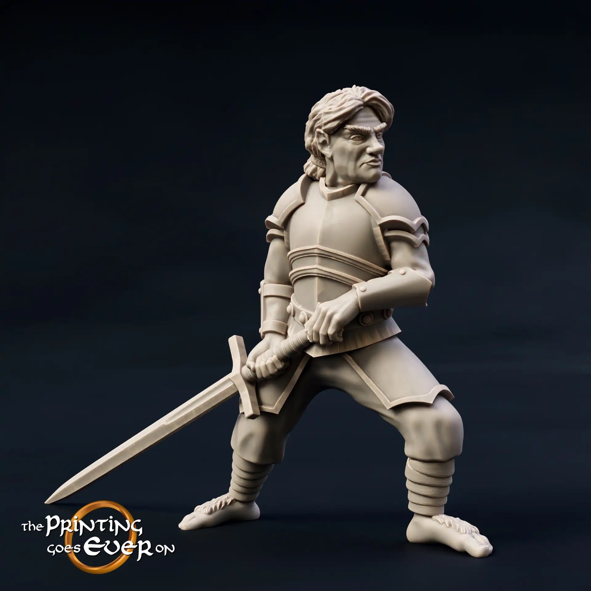 Productfoto Tabletop 28mm The Printing Goes Ever On (TPGEO) 0: Halfling Strijdgroep: Dappere Krijgers - Voetgroep en Ruiter