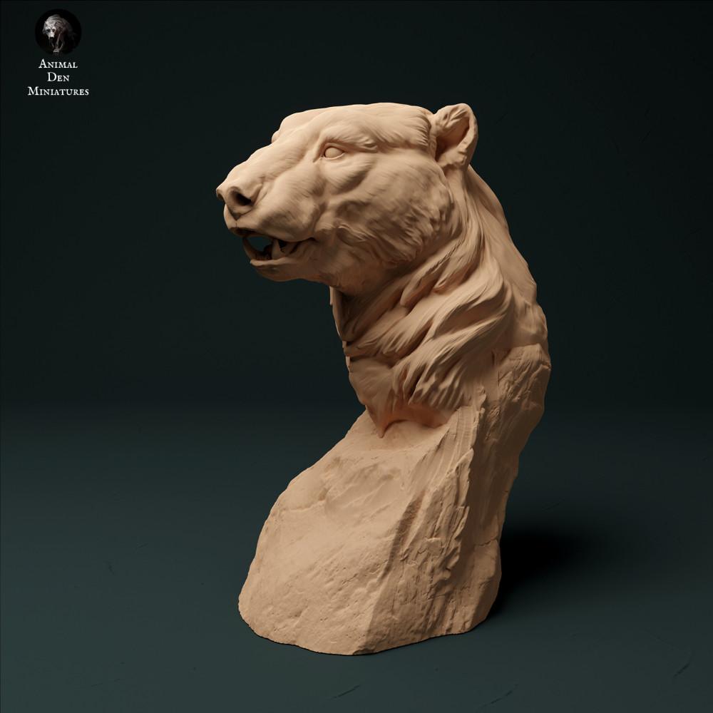 Productfoto dierenfiguur Animal Den Miniatures 1: Arctische dierenfiguur: ijsbeer - buste (23_12_09)