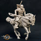 Productfoto middeleeuwse historische figuur 75mm schaal The Printing Goes Ever On (TPGEO) 0: Middeleeuwse ridderfiguren ranger ruiter speer - 75mm modellen - Woudlopers van het Noorden