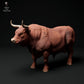 Productfoto dierenfiguur Animal Den Miniatures 2: Boerderijdierenfiguur: Rode Devon-stier (24_01_62)